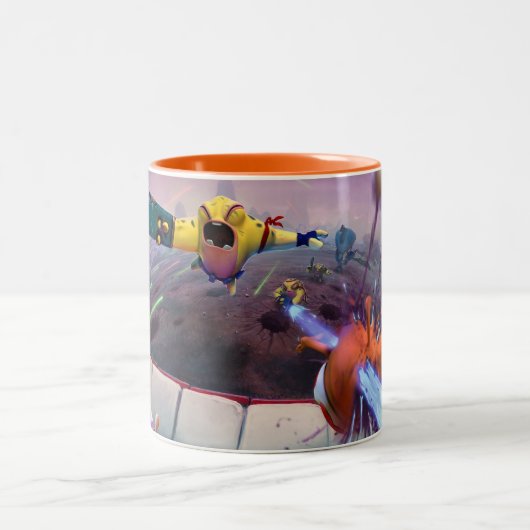 Tassen-Galaxie-Leben Zweifarbige Tasse (Mittel)