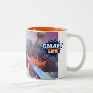 Tassen-Galaxie-Leben Zweifarbige Tasse