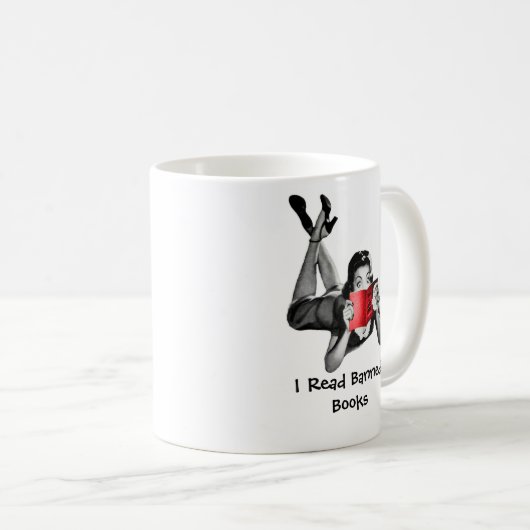 Tassen-I gelesene verbotene Bücher Kaffeetasse (VorderseiteRechts)