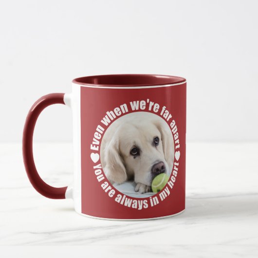 Tassen IHRER 2 FOTOS u. MONOGRAMM weit getrennt (Links)