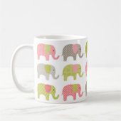 Tassen, Kaffee-Tassen, Büro-Tassen-bunte Elefanten Kaffeetasse (Links)
