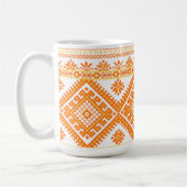 Tassen-klassischer orange ukrainischer kaffeetasse (Links)