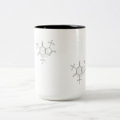Tassen-Koffein Zweifarbige Tasse (Mittel)