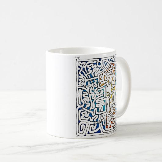 Tassen-Labyrinth eins Kaffeetasse (VorderseiteRechts)