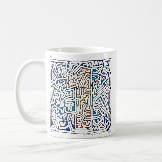 Tassen-Labyrinth eins Kaffeetasse (Links)