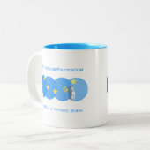 Tassen-Logo-Zeitschrift Zweifarbige Tasse (Vorderseite Links)