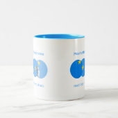 Tassen-Logo-Zeitschrift Zweifarbige Tasse (Mittel)