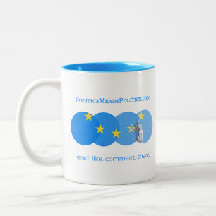 Tassen-Logo-Zeitschrift Zweifarbige Tasse