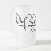 Tassen-mattiertes Glas des Bier-16oz Mattglas Bierglas (Vorderseite Links)