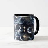 Tassen – Metallisch Silber Celestial Mondphase Lux (VorderseiteRechts)