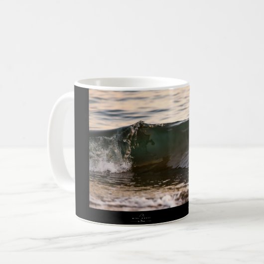 Tassen-Miniwellen-Kunst Kaffeetasse (Vorderseite Links)