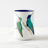 Tassen mit blauen Kolibris (Zentrum)