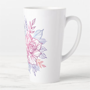 Tassen mit Blumenstrauß