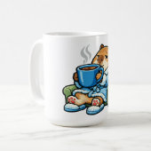 Tassen mit einem Capybara (Vorderseite Links)