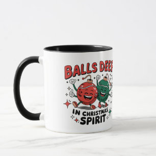 Tassen mit Weihnachtsgeist 'Balls Deep'