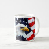 Tassen-nordamerikanischer kahler Adler auf Kaffeetasse (VorderseiteRechts)
