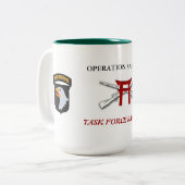 Tassen-Operationanaconda-Task Force RAKKASAN Zweifarbige Tasse (Vorderseite Links)