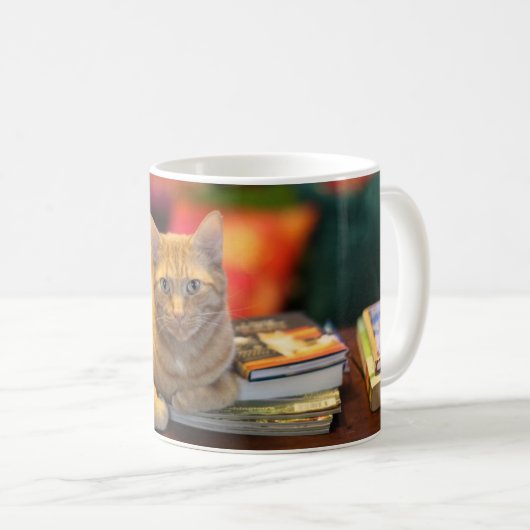 Tassen-Orangen-Katze Kaffeetasse (VorderseiteRechts)