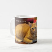 Tassen-Orangen-Katze Kaffeetasse (Vorderseite Links)