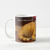 Tassen-Orangen-Katze Kaffeetasse (Links)