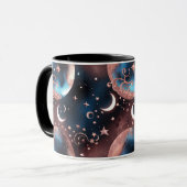 Tassen – Rose Gold Celestial Mondphase Luxus Kaffe (Vorderseite Links)