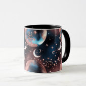 Tassen – Rose Gold Celestial Mondphase Luxus Kaffe (VorderseiteRechts)