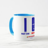 Tassen: Schneller Fahrer Tasse (Vorderseite Links)