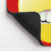 Tassen-Schuss-Gesicht Mousepad (Ecke)