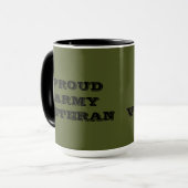 Tassen-stolzer Armee-Veteran Tasse (Vorderseite Links)