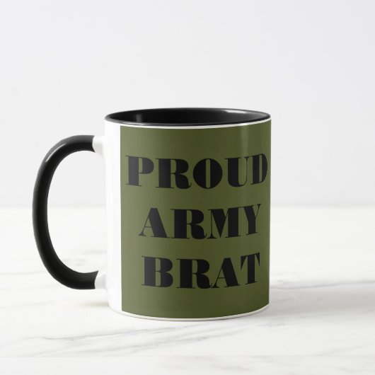 Tassen-stolzes Armee-Gör Tasse (Links)