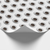 Tassen von Kaffeepapier Geschenkpapier (Ecke)