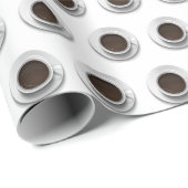 Tassen von Kaffeepapier Geschenkpapier (Rolleneckpunkt)