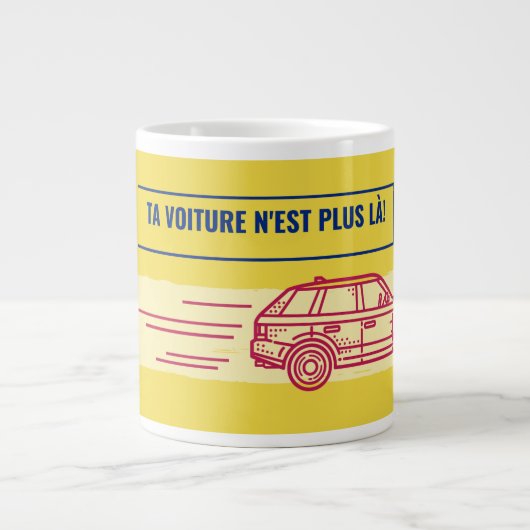 Tassencaffeemusterwagen Jumbo-Tasse (Vorderseite)