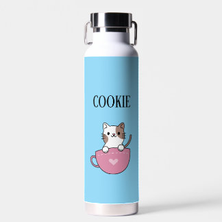 Tassencatze personalisiert trinkflasche