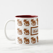 Tassendesign Bactrian Kamel Zweifarbige Tasse (Links)