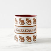 Tassendesign Bactrian Kamel Zweifarbige Tasse (Mittel)
