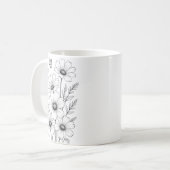 Tassendesign mit Blumenmotiv Kaffeetasse (Vorderseite Links)