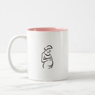 Tassengeschenk für schwangere Frauen wifekitchen Zweifarbige Tasse