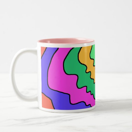 Tassengesicht reflections1 zweifarbige tasse (Links)