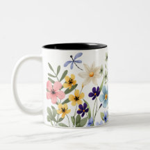 Tassengriff, Sublimationsdesign Blumen
