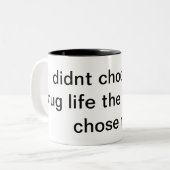 Tassenlebenverbrecherleben Zweifarbige Tasse (Vorderseite Links)