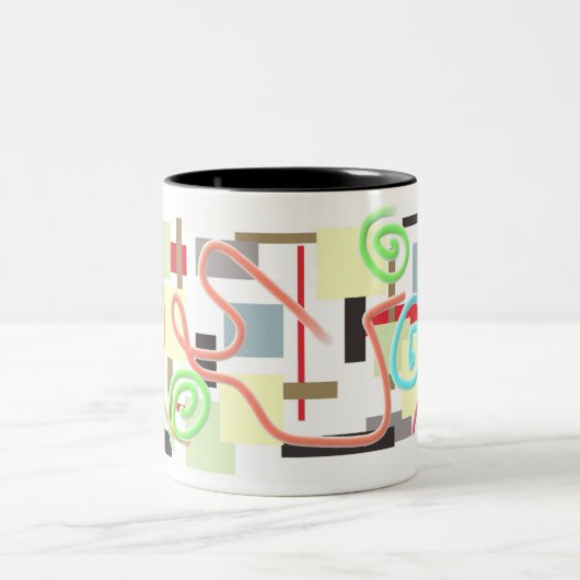 Tassenmuster Zweifarbige Tasse (Mittel)