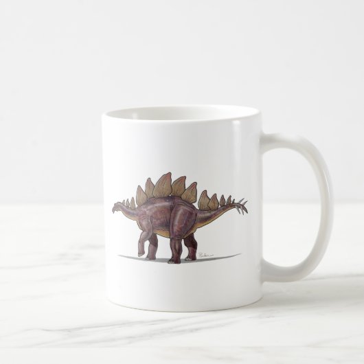 Tassestegosaurus-Dinosaurier Kaffeetasse (Rechts)