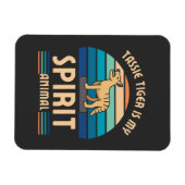 Tassie Tiger Thylacine Tasmanian Wolf Retro Magnet (Horizontal)