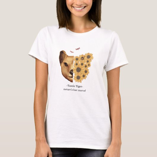 Tassie Tiger Thylacine Tasmanian Wolf T-Shirt (Vorderseite)