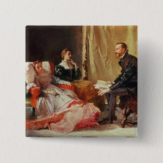 Tasso und Elenora D'Este Button (Vorderseite)