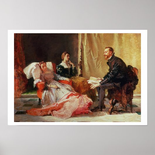 Tasso und Elenora D'Este Poster (Vorne)