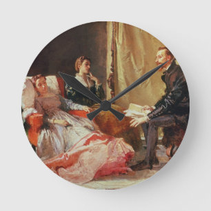 Tasso und Elenora D'Este Runde Wanduhr