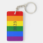 Tastatur anpassen - LGBT-Flag Schlüsselanhänger (Rückseite)