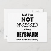 Tastatur, besessen postkarte (Vorne/Hinten)